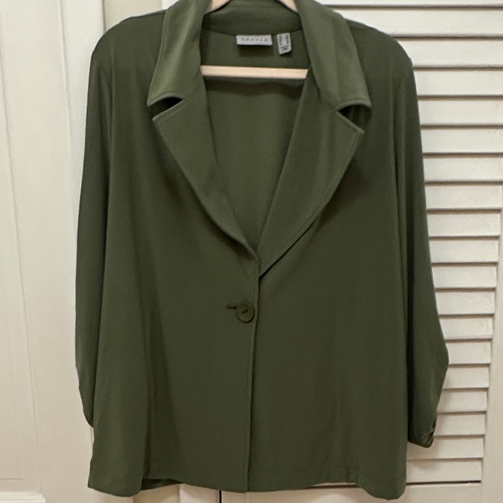 Susan Graver Olive Green Jacket